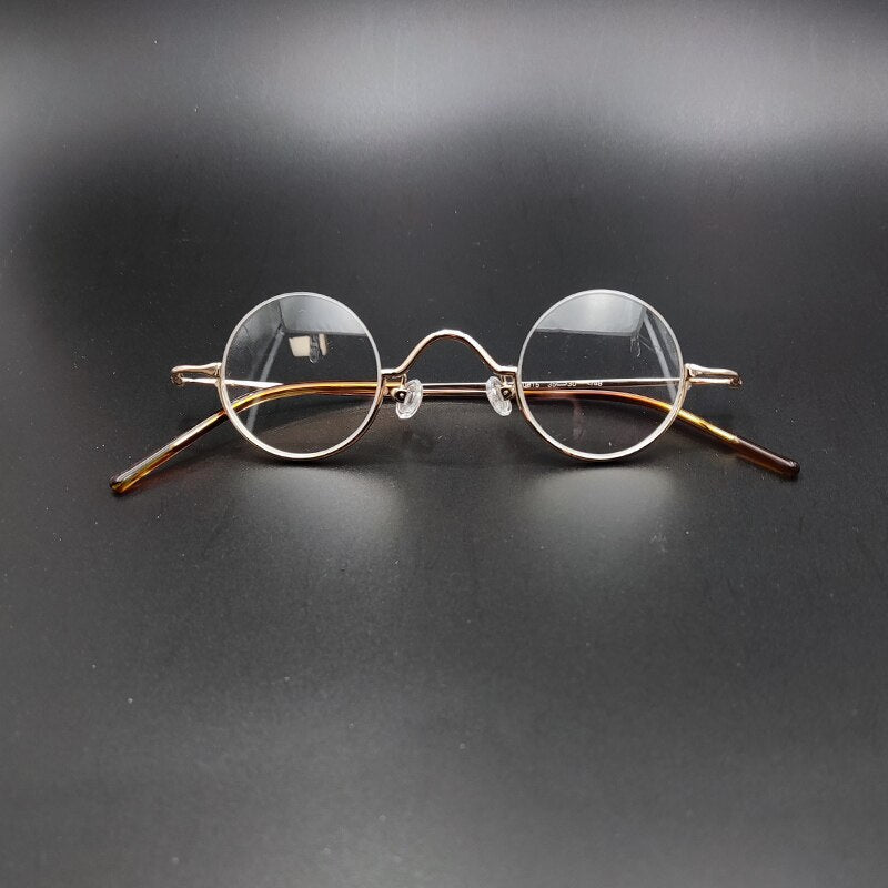 Yujo Unisex Semi Rim Round 35mm Alloy Anti blue Light Reading Glasses Reading Glasses Yujo