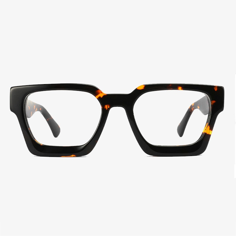 Gatenac Unisex Full Rim Large Square Acetate Eyeglasses Gxyj885 Full Rim Gatenac