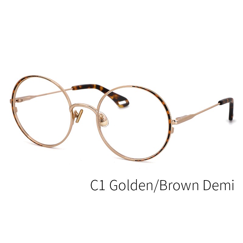 Kansept Women's Full Rim Round Stainless Steel Frame Eyeglasses Oq1004 Full Rim Kansept C1 CN