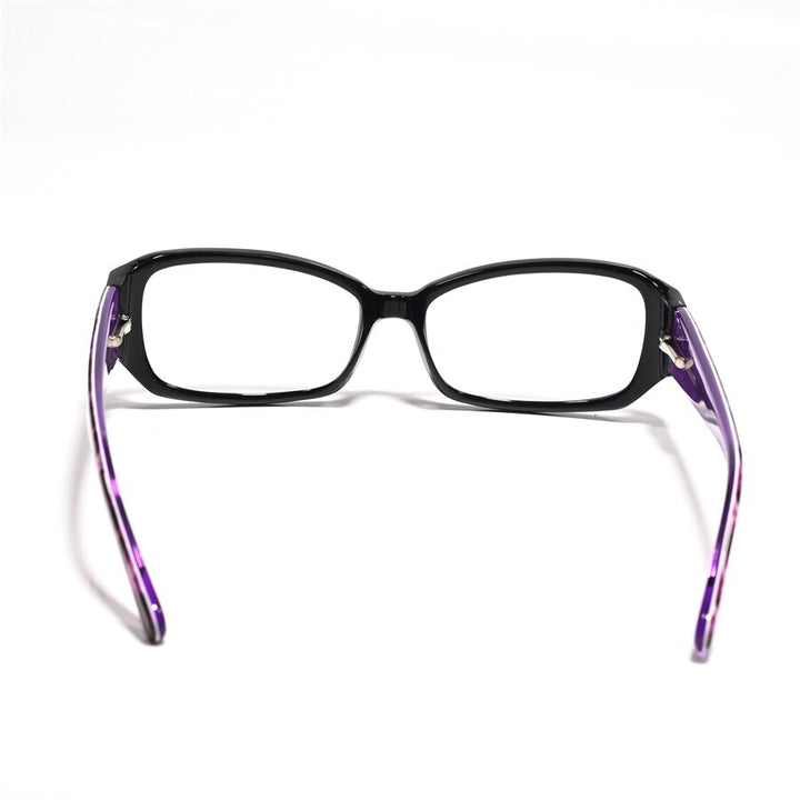 Cubojue Women's Full Rim Rectangle Acetate Hyperopic Reading Glasses 609521 Reading Glasses Cubojue