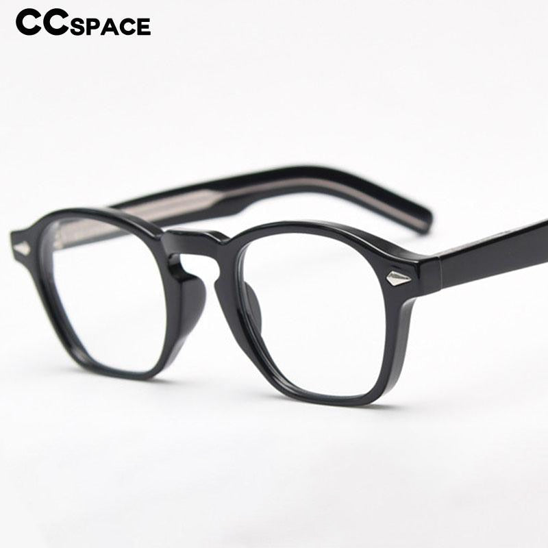 CCspace Unisex Full Rim Square Tr 90 Acetate Eyeglasses 54998 Full Rim CCspace