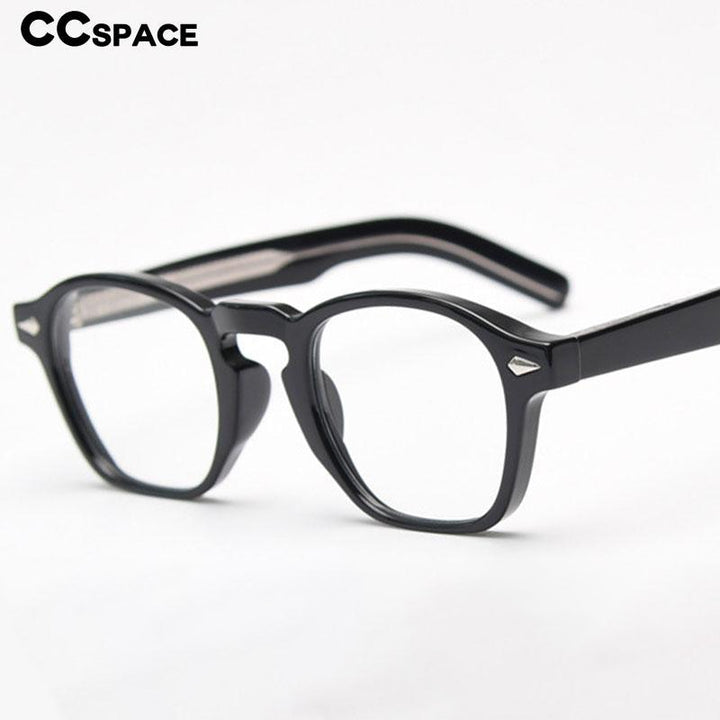 CCspace Unisex Full Rim Square Tr 90 Acetate Eyeglasses 54998 Full Rim CCspace