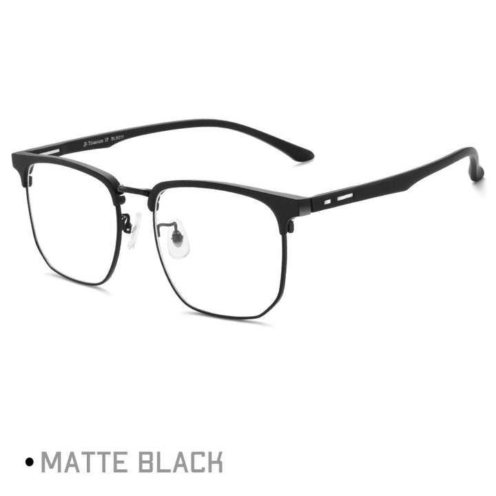 Gmei Unisex Full Rim Square Alloy Tr 90 Eyeglasses Tm11 Full Rim Gmei Optical C1