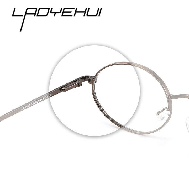 Laoyehui Unisex Full Rim Oval Alloy Reading Glasses Anti-Blue Light Glg9197 Reading Glasses Laoyehui