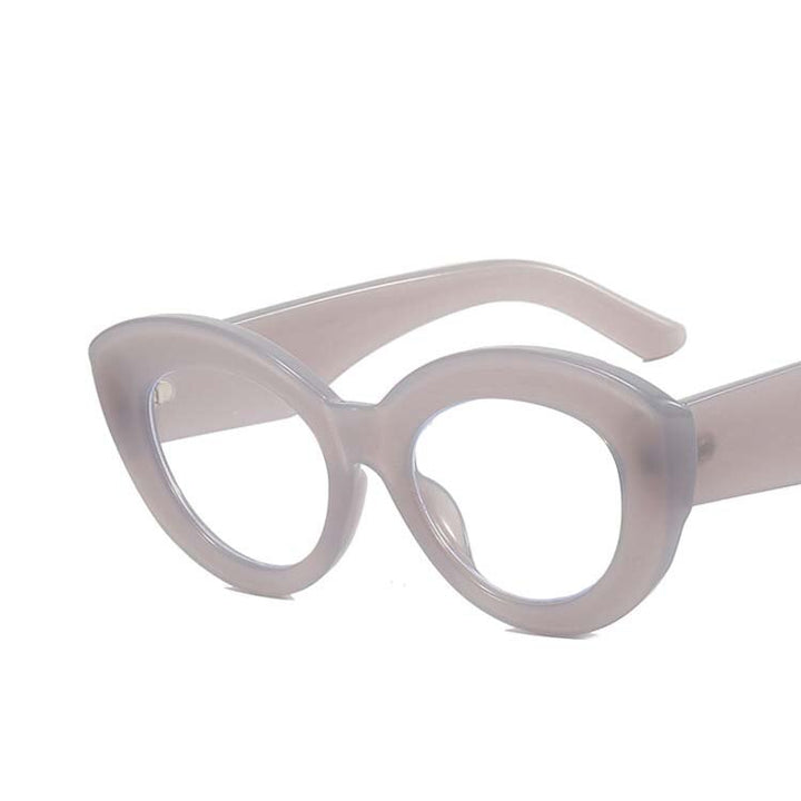 CCspace Women's Full Rim Large Cat Eye Acetate Eyeglasses 55118 Full Rim CCspace Gray China