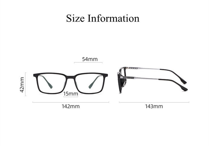 Chashma Ottica Unisex Full Rim Square Tr 90 Titanium  Eyeglasses Full Rim Chashma Ottica