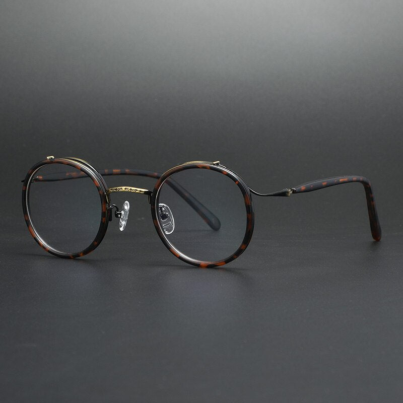 Cubojue Unisex Full Rim Round Tr 90 Titanium Reading Glasses 20G Reading Glasses Cubojue