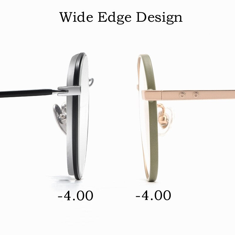Yimaruili Unisex Full Rim Polygonal Titanium Eyeglasses Bt020t Full Rim Yimaruili Eyeglasses