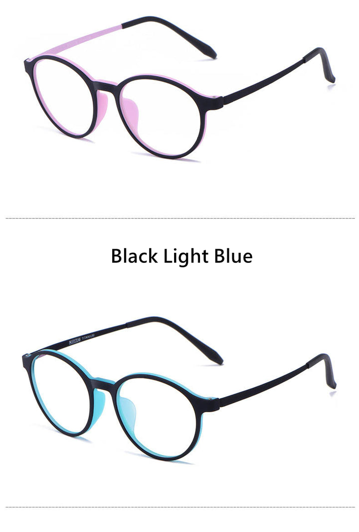 Gmei Unisex Full Rim TR 90 Titanium Alloy Round Frame Eyeglasses3050 Full Rim Gmei Optical