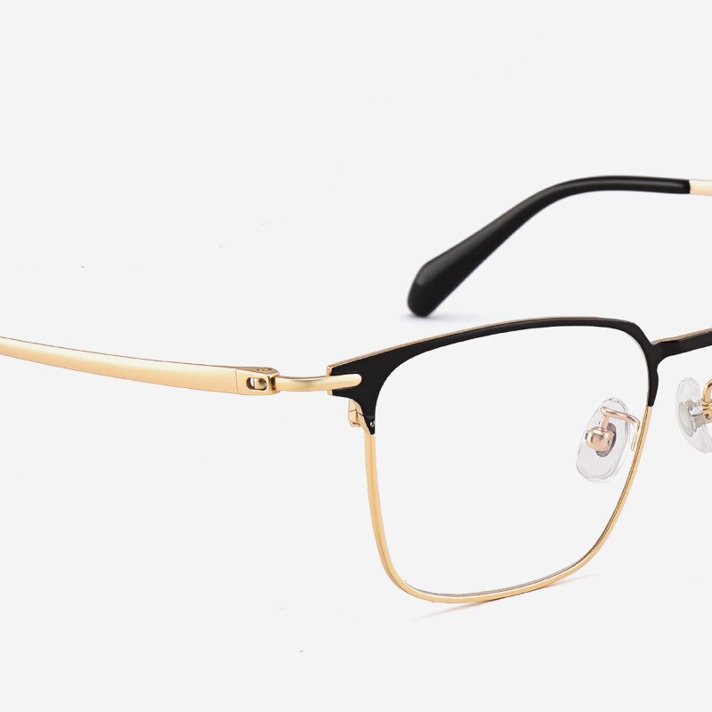 Bclear Unisex Full Rim Square Titanium Acetate Eyeglasses Lb1104 Full Rim Bclear