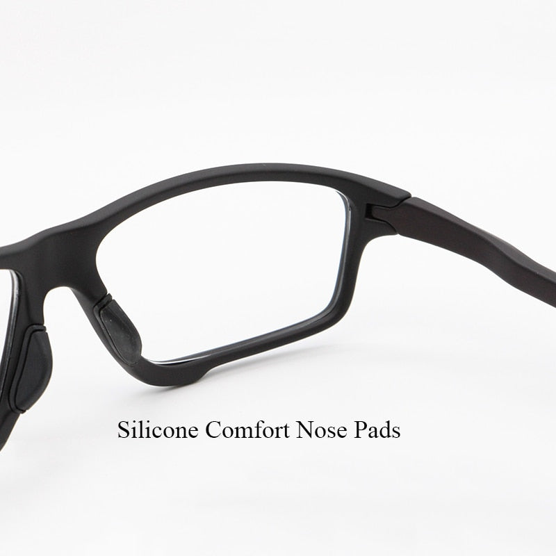 Bclear Unisex Full Rim Irregular Square Tr 90 Titanium Sport Eyeglasses 9231 Full Rim Bclear