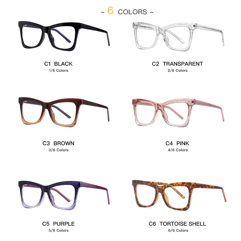 Gmei Women's Full Rim TR 90 Titanium Cat Eye Frame Eyeglasses 2042 Full Rim Gmei Optical