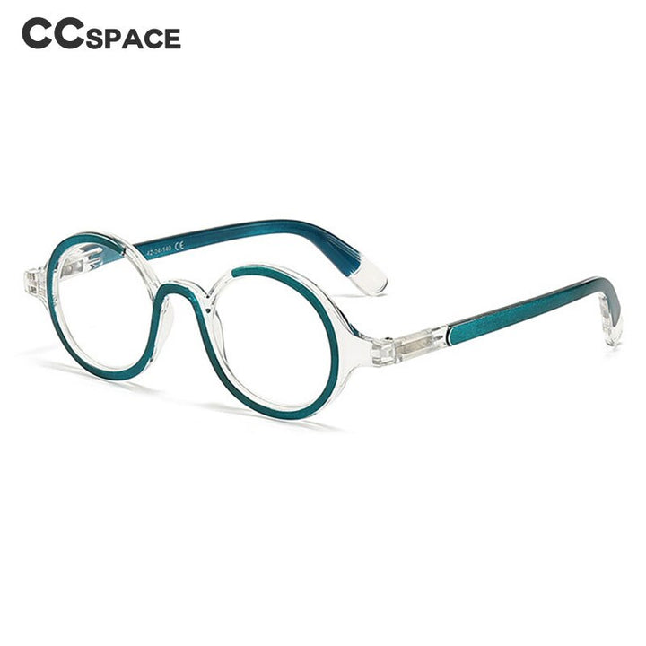 CCspace Women's Full Rim Round Acetate Hyperopic Reading Glasses 55299 Reading Glasses CCspace