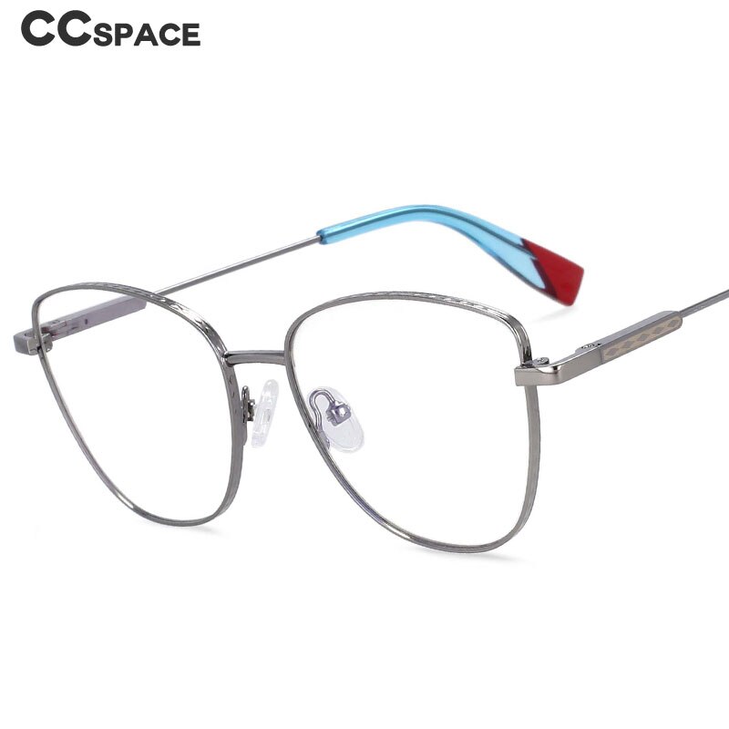 CCspace Women's Full Rim Oversized Square Alloy Frame Eyeglasses 54260 Full Rim CCspace