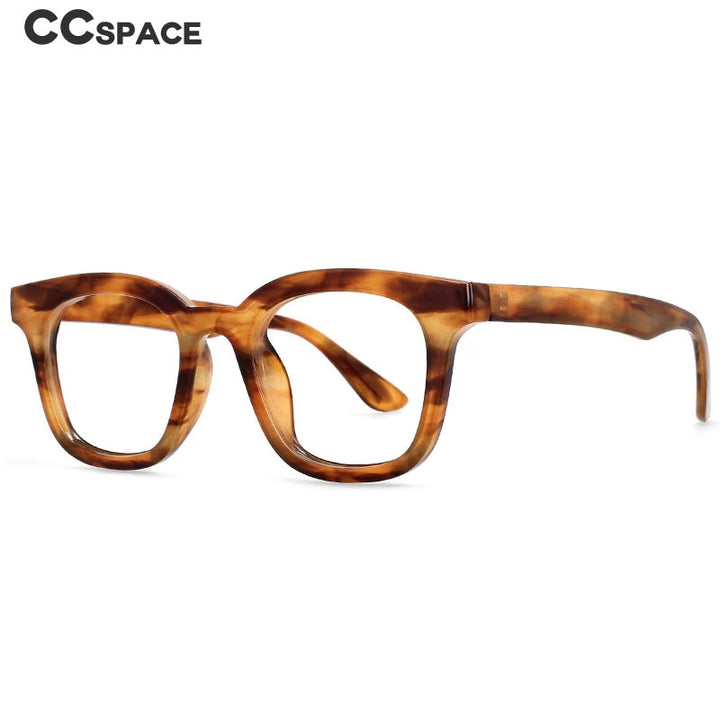CCspace Unisex Full Rim Square Resin Frame Eyeglasses 53180 Full Rim CCspace