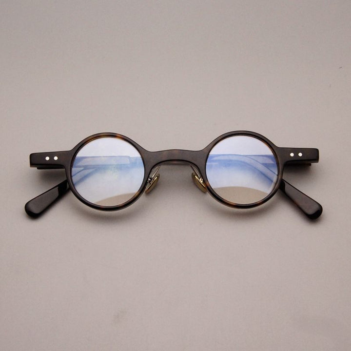 Cubojue Unisex Small Round Tr 90 Titanium Hyperopic Reading Glasses dr001 Reading Glasses Cubojue 0 tortoise