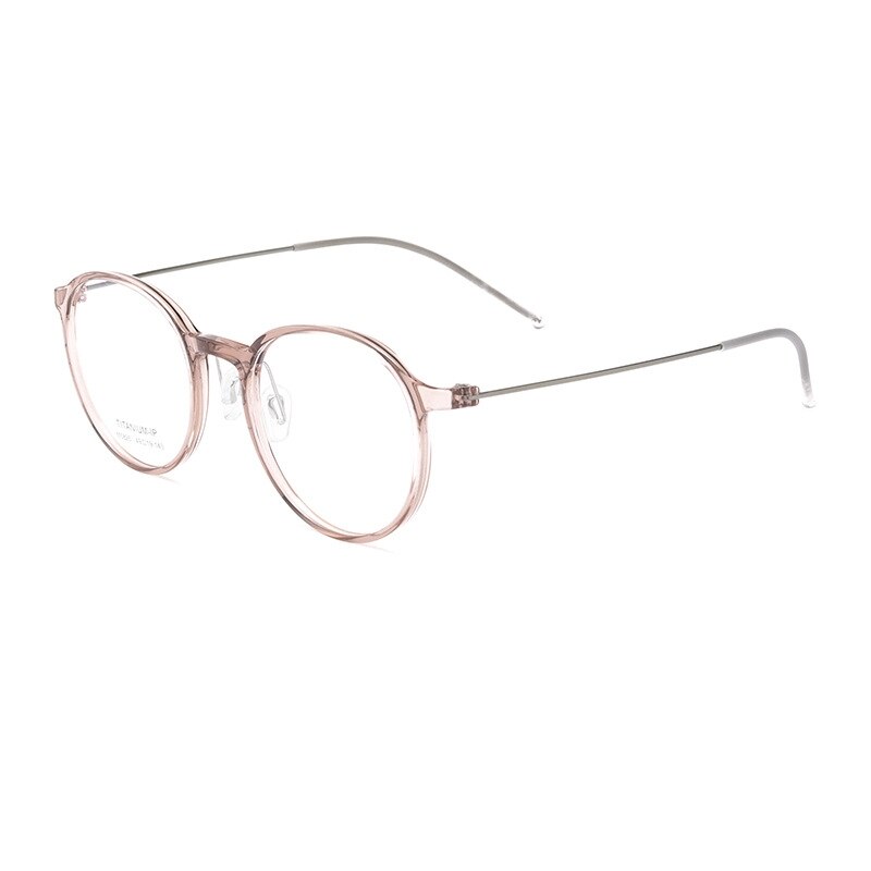 Yimaruili Unisex Full Rim Round Tr 90 Titanium Eyeglasses 5825M Full Rim Yimaruili Eyeglasses