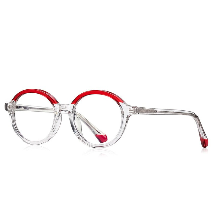 Zirosat Children's Unisex Full Rim Round Tr 90 + Cp Eyeglasses 20214 Full Rim Zirosat C2