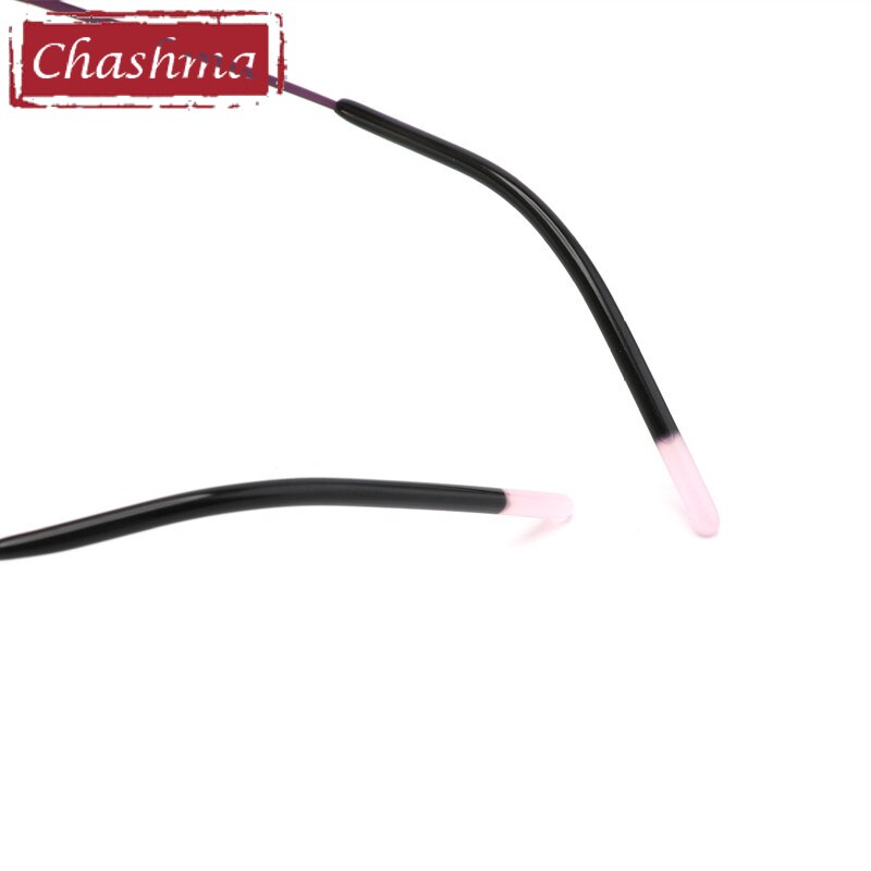 Chashma Ottica Unisex Rimless Square Cat Eye Titanium Eyeglasses 8012 Rimless Chashma Ottica