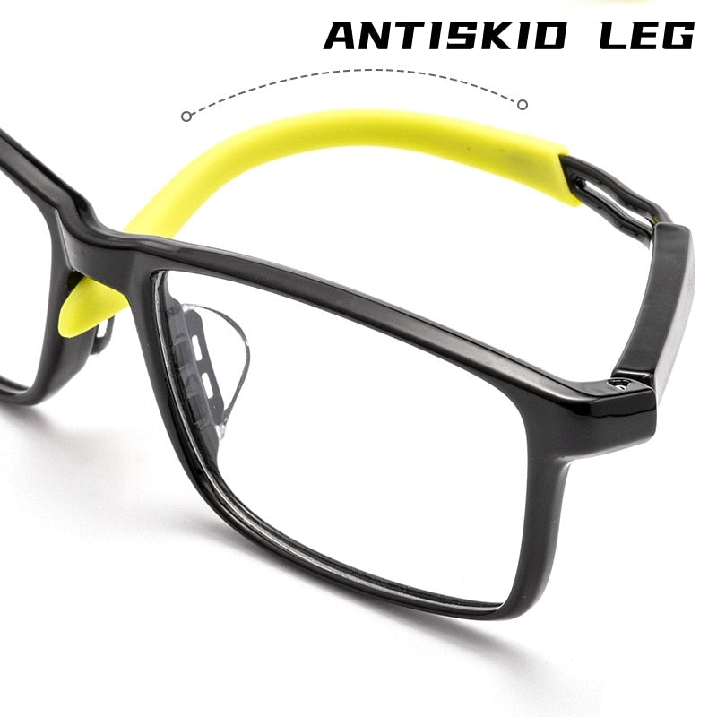 Yimaruili Unisex Full Rim Square Ultem Silicone Sports Eyeglasses 6202g Full Rim Yimaruili Eyeglasses