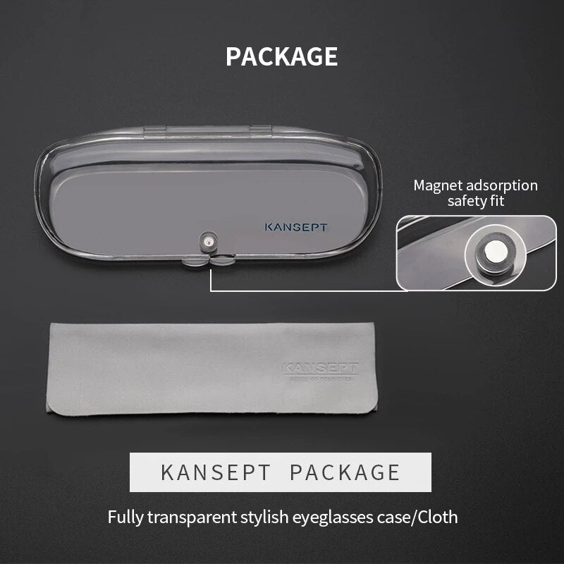 Kansept Women's Full Rim Cat Eye Stainless Steel Acetate Reading Glasses 8805 Reading Glasses Kansept