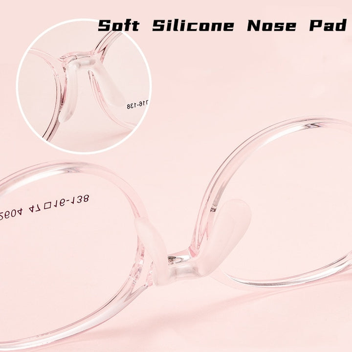 Yimaruili Children's Unisex Full Rim Tr 90 Round Eyeglasses 2604et Full Rim Yimaruili Eyeglasses