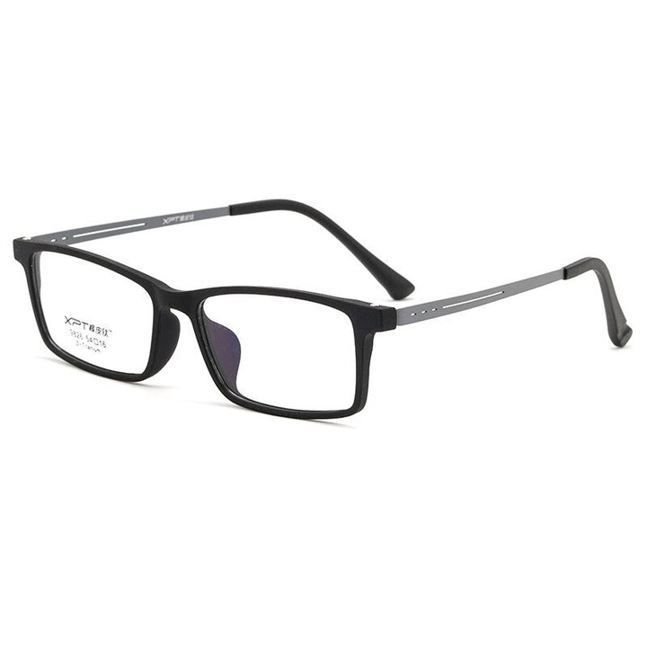 Zirosat Unisex Full Rim Square Tr 90 Titanium Eyeglasses 9826 Full Rim Zirosat black grey