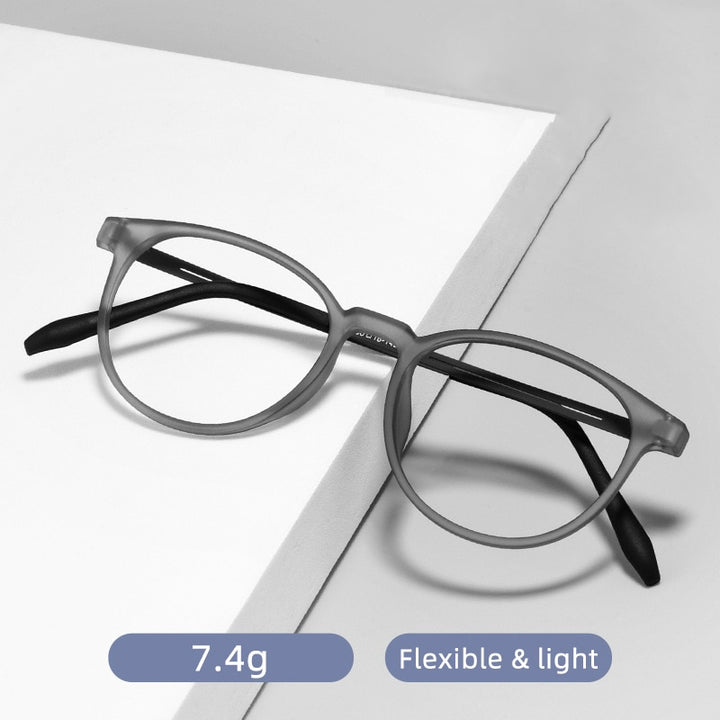 Gmei Unisex Full Rim Round Square Tr 90 Titanium Eyeglasses 9836xp Full Rim Gmei Optical