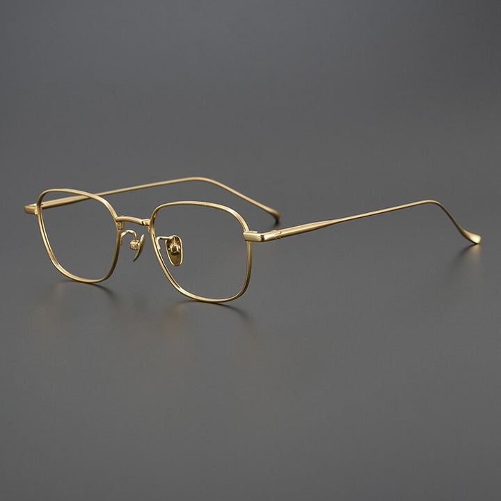 Gatenac Unisex Full Rim Square Titanium Eyeglasses Gxyj997 Full Rim Gatenac