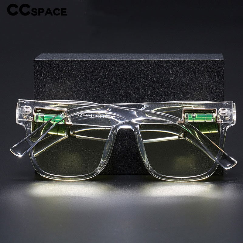 CCspace Unisex Full Rim Square Polarized Tr 90 Titanium Sunglasses 55364 Sunglasses CCspace