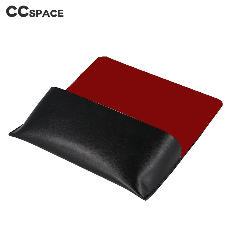 CCSpace Unisex Large PU Leather Eyeglasses Case 51105 Case CCspace Case red  