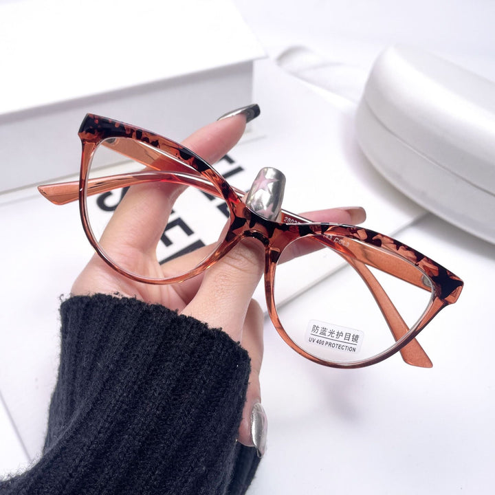 CCspace Women's Full Rim Cat Eye Acetate Eyeglasses 54547 Full Rim CCspace Tea China