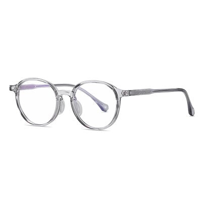 Ralferty Women's Full Rim Round Tr 90 Acetate Eyeglasses D204 Full Rim Ralferty C262 Gray China