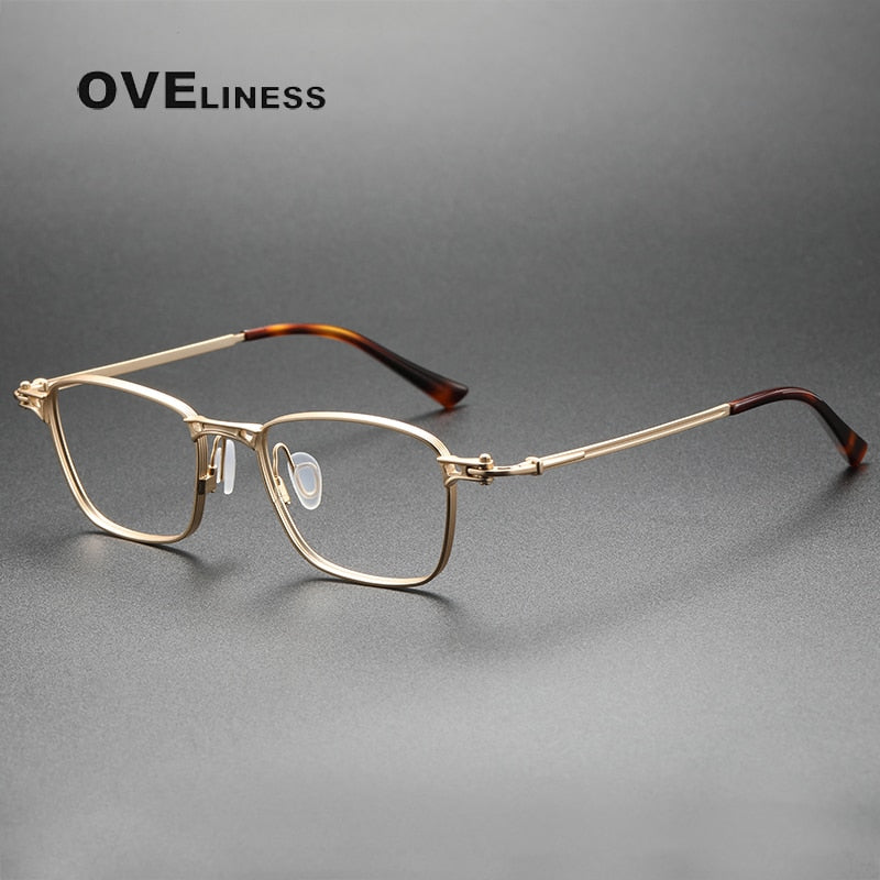 Oveliness Unisex Full Rim Square Titanium Eyeglasses 5890 Full Rim Oveliness