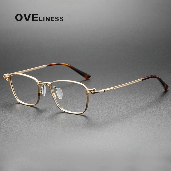 Oveliness Unisex Full Rim Square Titanium Eyeglasses 5890 Full Rim Oveliness