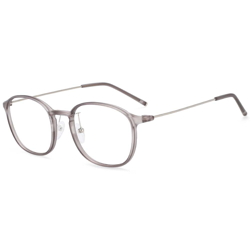 CCspace Unisex Full Rim Square Tr 90 Titanium Frame Eyeglasses 54315 Full Rim CCspace China matte-gray