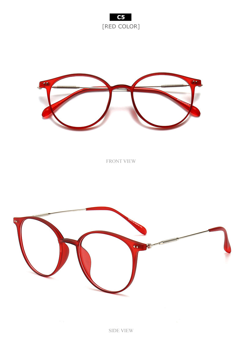 Chashma Unisex TR 90 Titanium Round Full Rim Frame Eyeglasses 90045 Full Rim Chashma