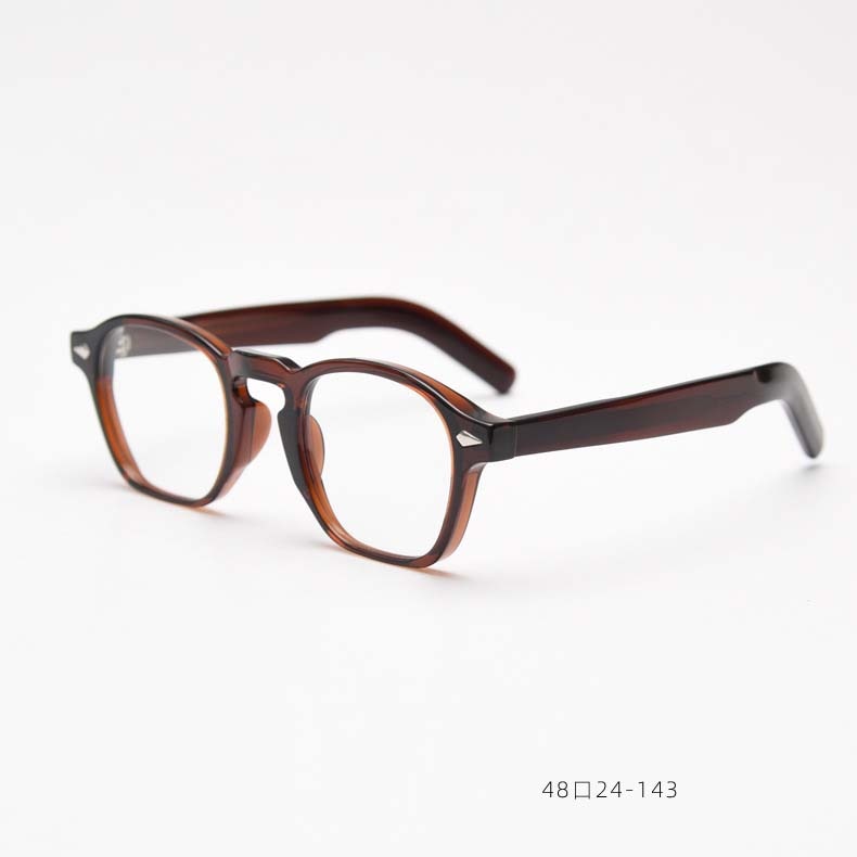CCspace Unisex Full Rim Square Tr 90 Acetate Eyeglasses 54998 Full Rim CCspace RedTea China