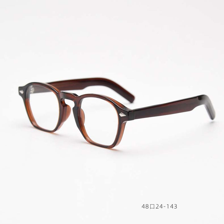 CCspace Unisex Full Rim Square Tr 90 Acetate Eyeglasses 54998 Full Rim CCspace RedTea China