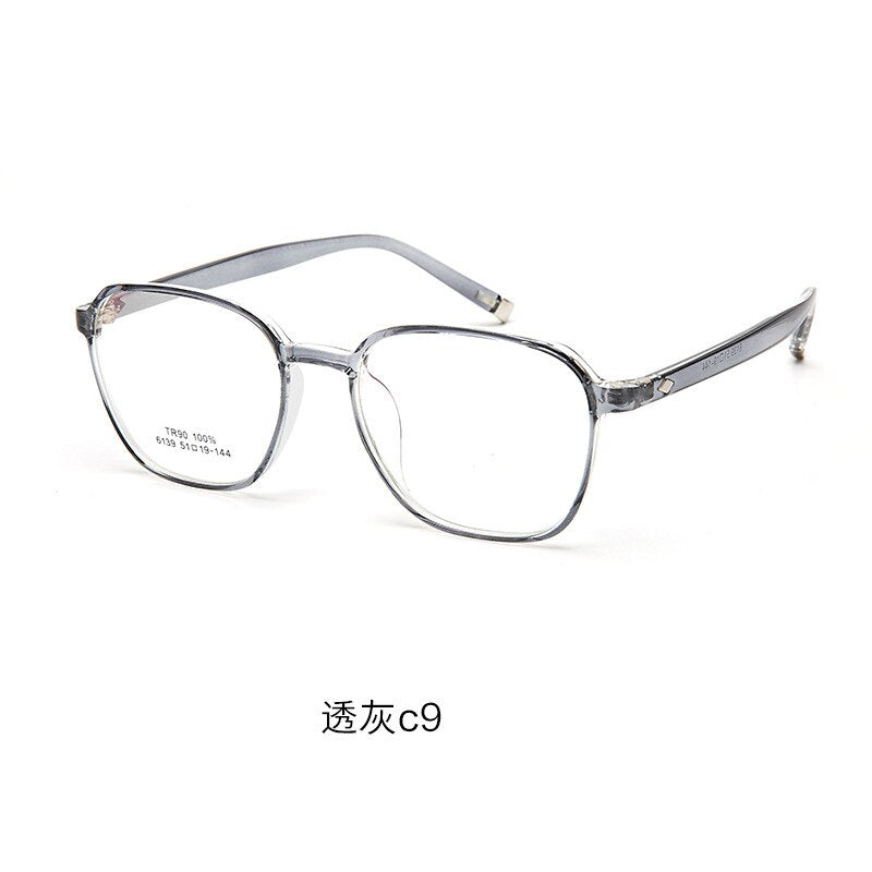 Kansept Women's Full Rim Square Tr 90 Titanium Eyeglasses 6139 Full Rim Kansept C9  