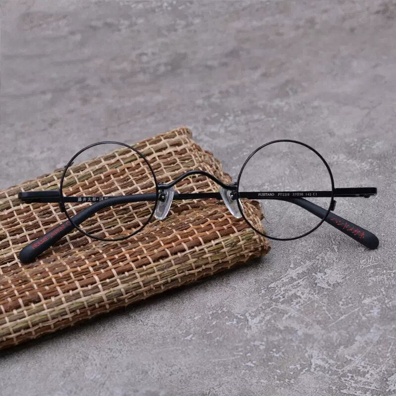 Hdcrafter Unisex Full Rim Round Titanium Alloy Eyeglasses Ft2219 Full Rim Hdcrafter Eyeglasses