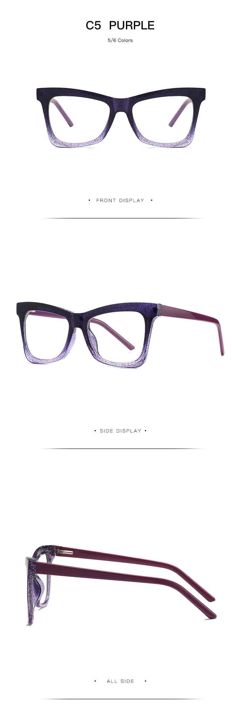 Gmei Women's Full Rim TR 90 Titanium Cat Eye Frame Eyeglasses 2042 Full Rim Gmei Optical