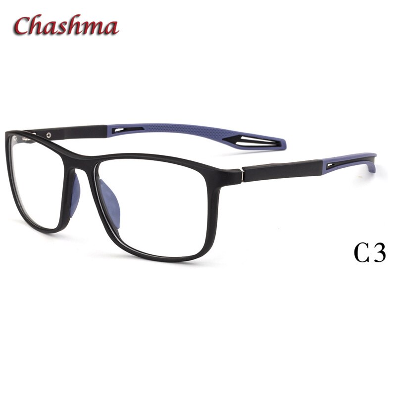 Chashma Ochki Unisex Full Rim Square Tr 90 Titanium Sport Eyeglasses 1021 Full Rim Chashma Ochki C3