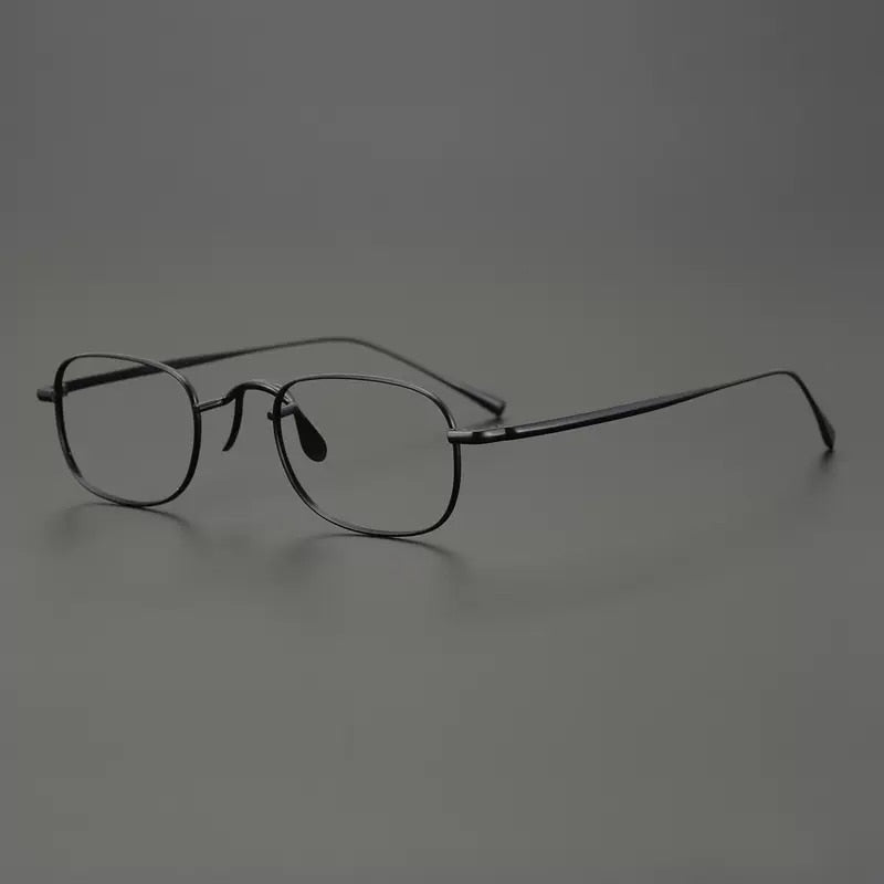 Gatenac Unisex Full Rim Square Titanium Eyeglasses Gxyj909 Full Rim Gatenac