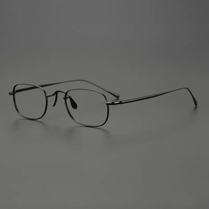Gatenac Unisex Full Rim Square Titanium Eyeglasses Gxyj909 Full Rim Gatenac