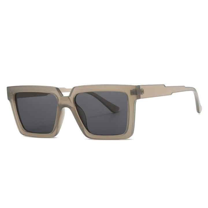 CCspace Unisex Full Rim Square Tr 90 Eyeglasses 55830 Full Rim CCspace GrayBlack China