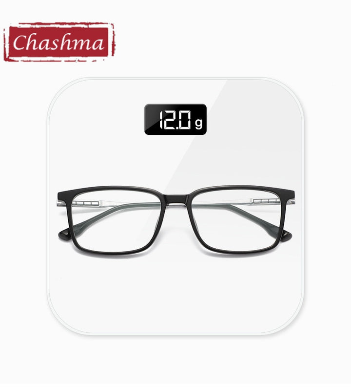 Chashma Ottica Unisex Full Rim Square Tr 90 Titanium  Eyeglasses Full Rim Chashma Ottica