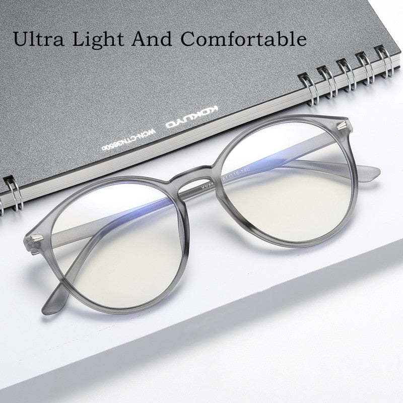 Yimaruili Unisex Full Rim Round Tr 90 Eyeglasses TR90 6009 Reading Glasses Yimaruili Eyeglasses