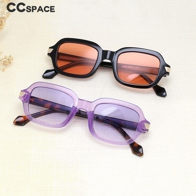 CCspace Unisex Full Rim Square Resin Alloy Frame Punk Sunglasses 54401 Sunglasses CCspace Sunglasses