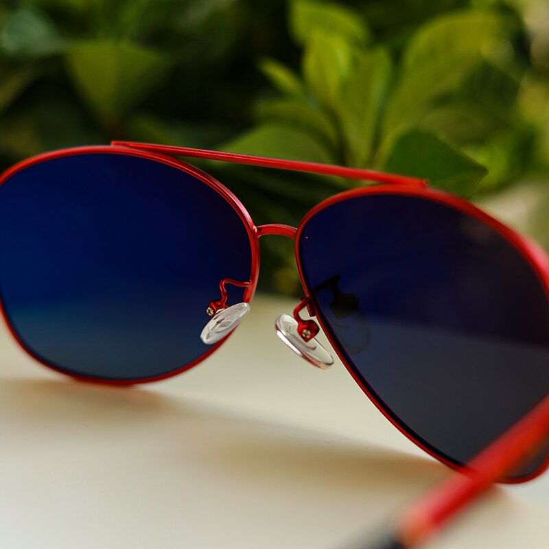 Oley Women's Oval Double Bridge Alloy Polarized Sunglasses Y7005 Sunglasses Oley